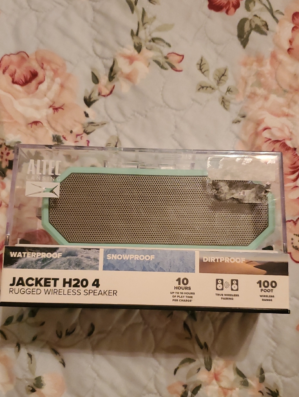 Altec Lansing Jacket H2O 4 Rugged Wireless Speaker - Mint